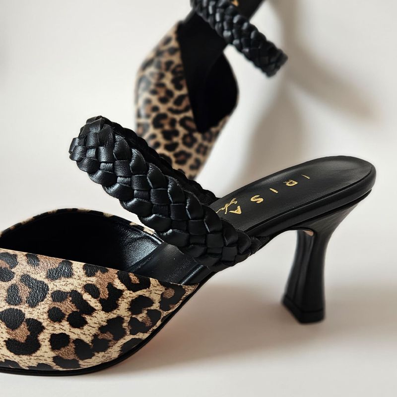 IRISABA - TACONES DE CUERO IRISABA PARA MUJER LEONELA ANIMLA PRINT