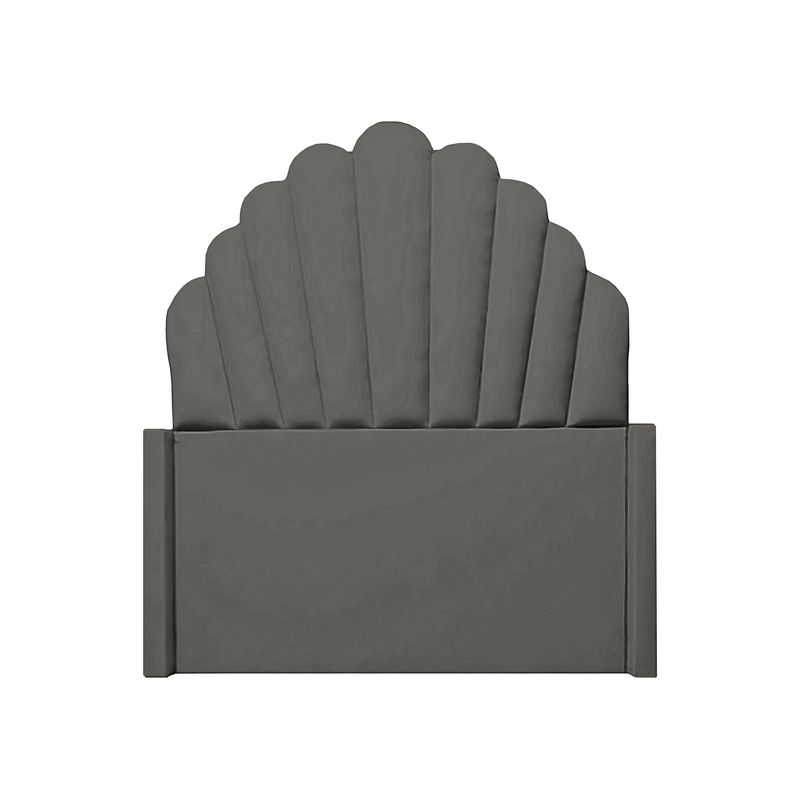BARAKA HOME - Cabecera Emperatriz Abanico 1.5 Plz - Gris Oscuro