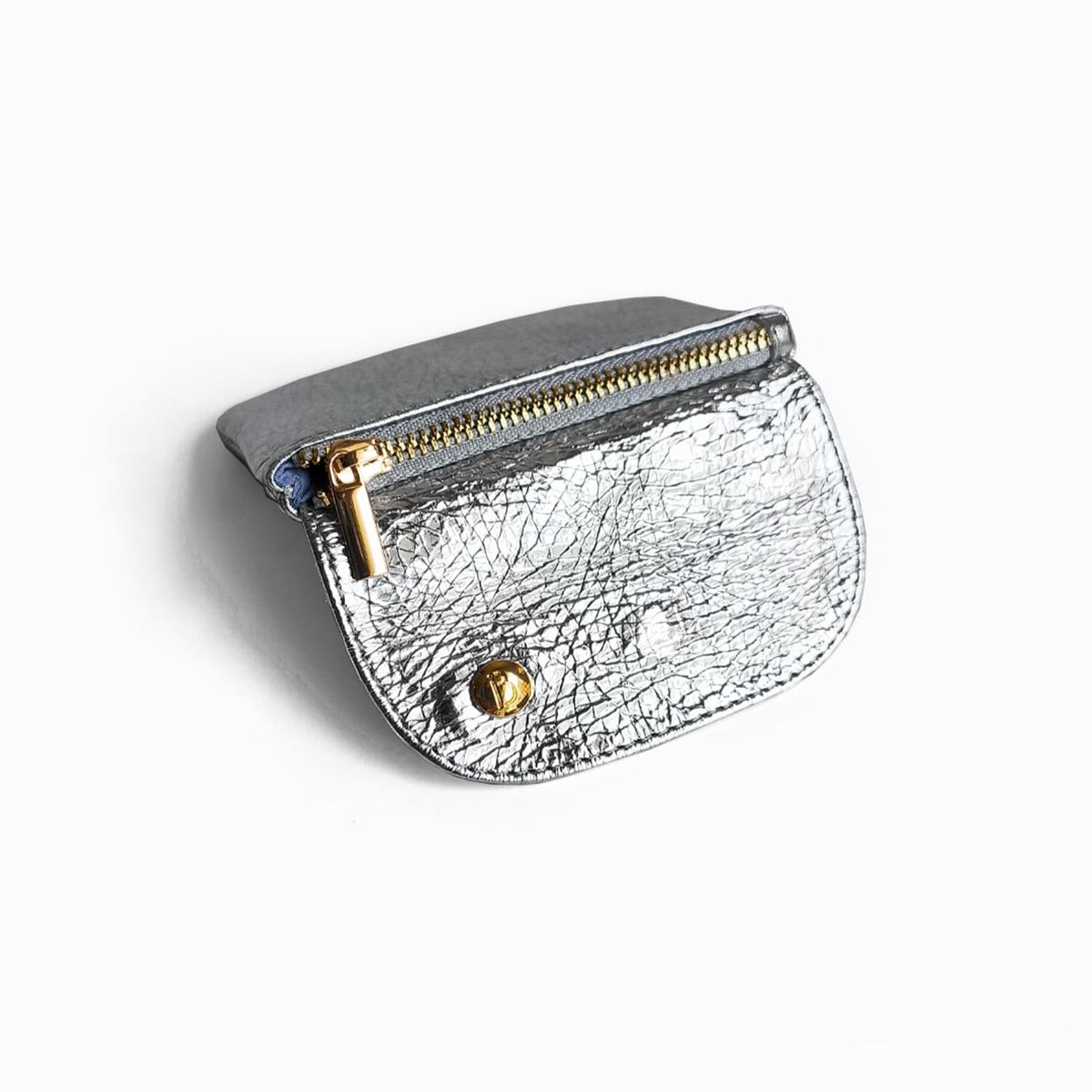 IRISABA - MONEDERO DE CUERO IRISABA PARA MUJER SERENA PLATEADO