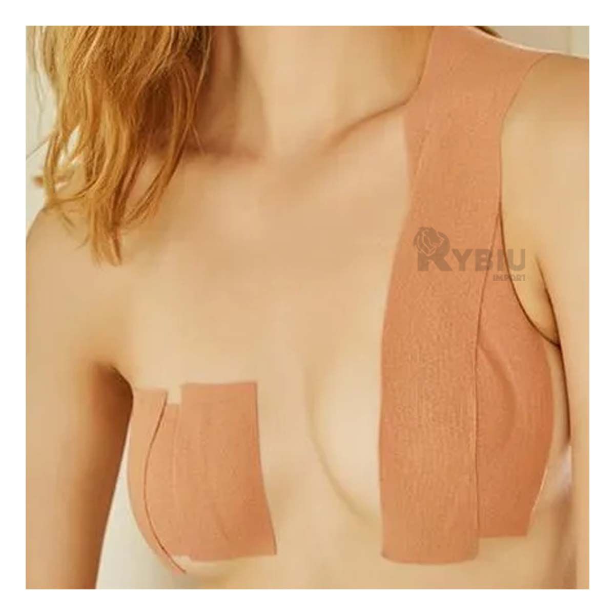 GENERICO - Cinta Elevador de Busto Discreto en Nude Y+Papel de Regalo