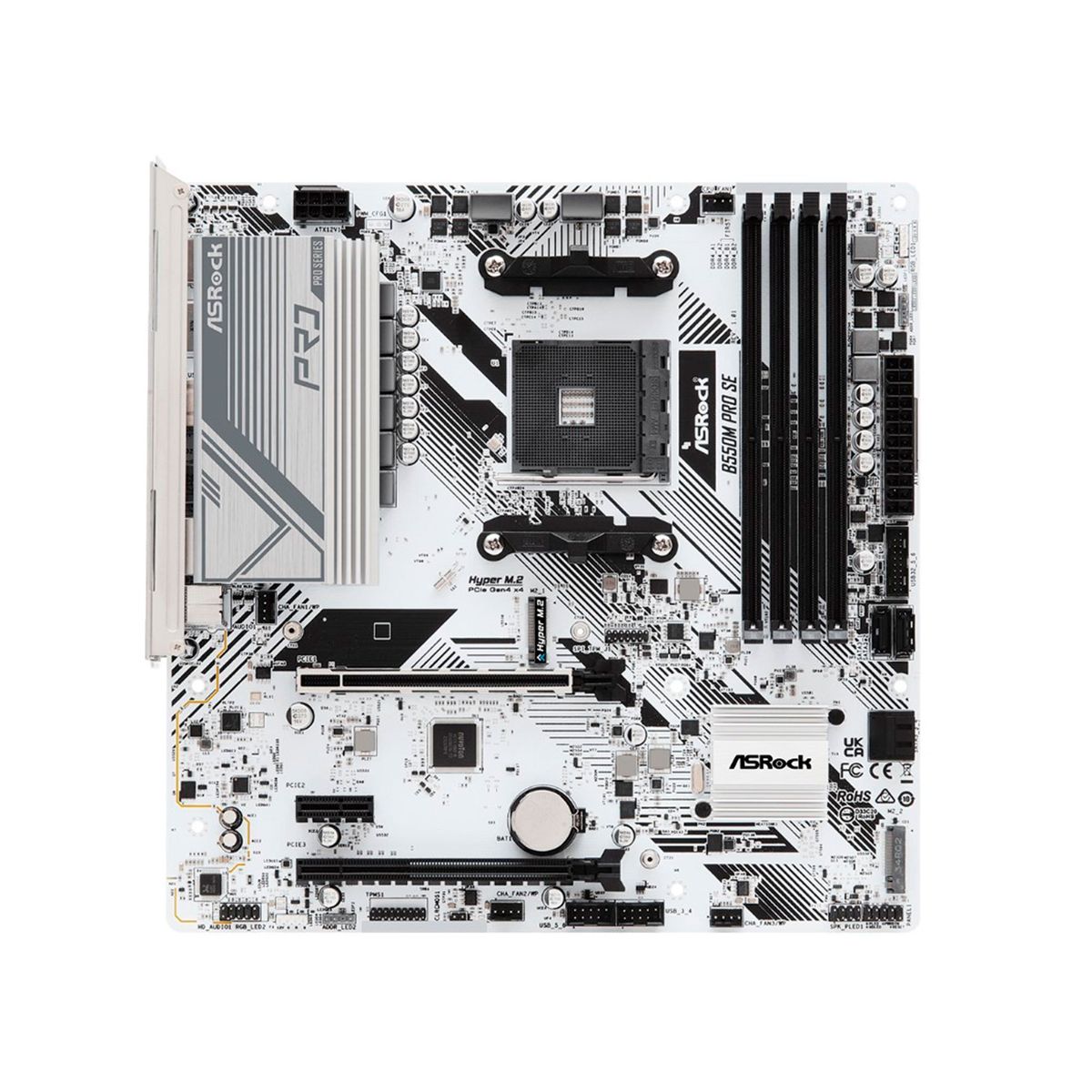 ASROCK - PLACA BASE ASROCK B550M PRO SE AM4 MATX BLANCO PN MBARB550MPROSE