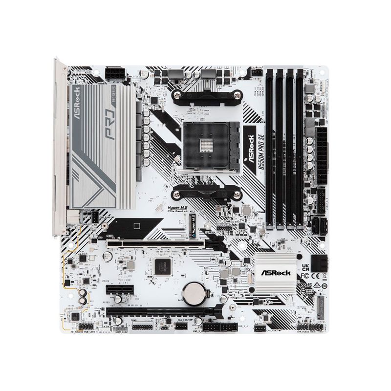 ASROCK - PLACA BASE ASROCK B550M PRO SE AM4 MATX BLANCO PN MBARB550MPROSE