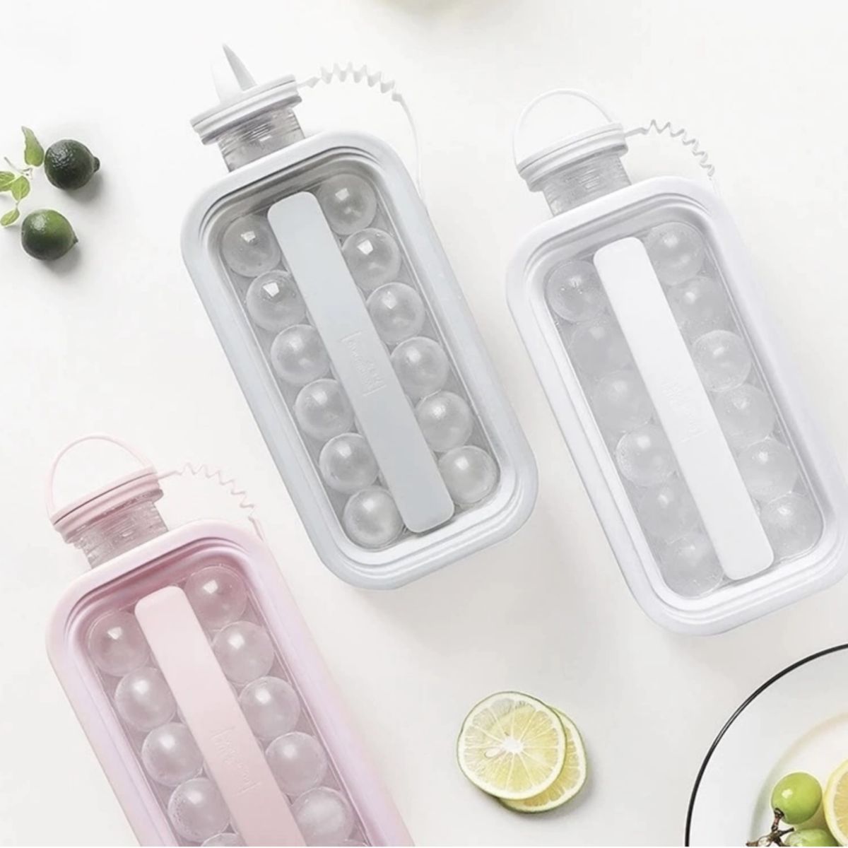 GENERICO - Botella 2 en 1 de silicona hielera y contenedor de agua