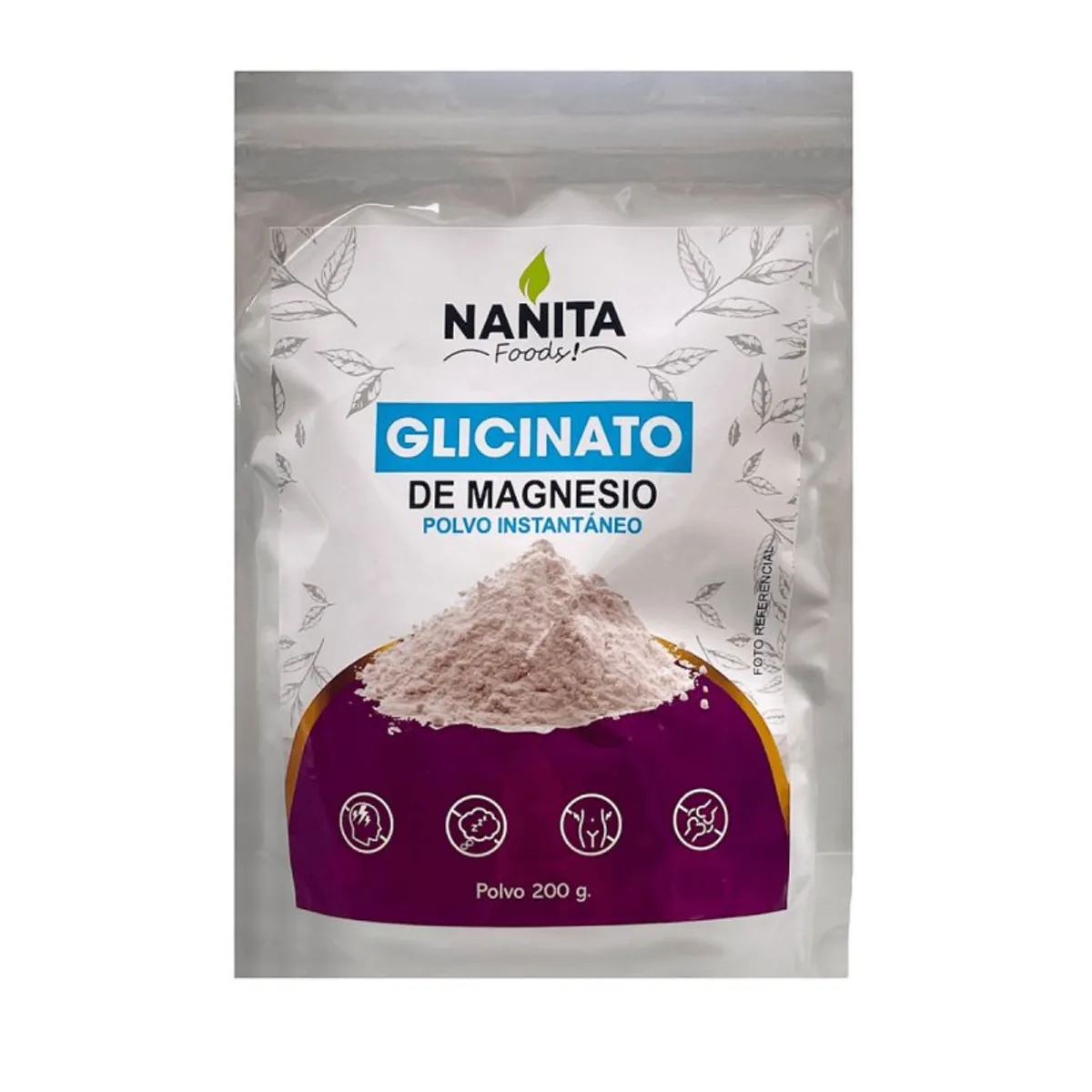 GENERICO - Glicinato de Magnesio en Polvo x 200 g - Nanita