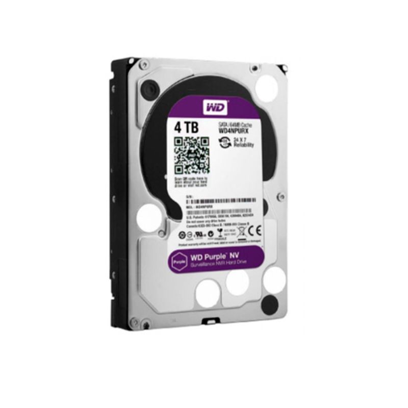 WESTERN DIGITAL - DISCO DURO WD PURPLE 4TB SURVEILLANCE 5400RPM PN SE-HDD4TB