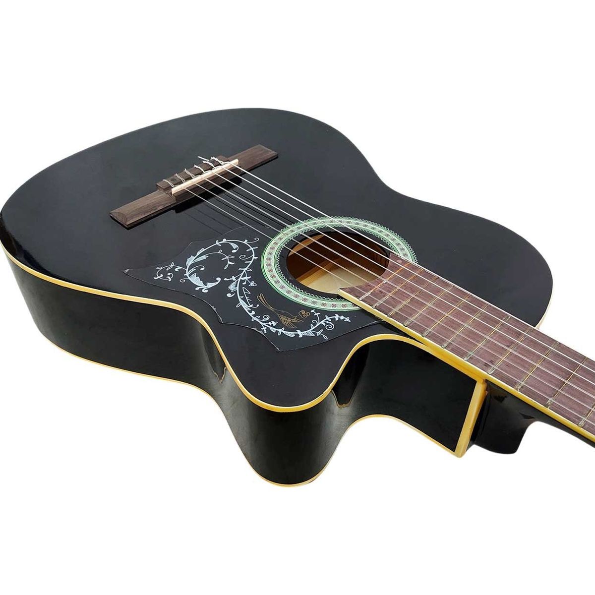 FREEMAN - Freeman - Guitarra Acústica con Cuerdas de Nylon - Negro