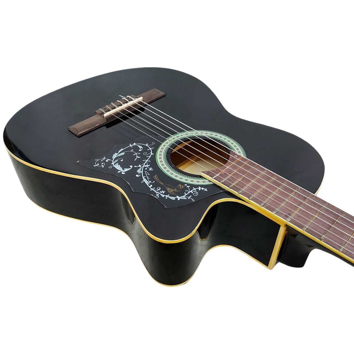 FREEMAN - Freeman - Guitarra Acústica con Cuerdas de Nylon - Negro