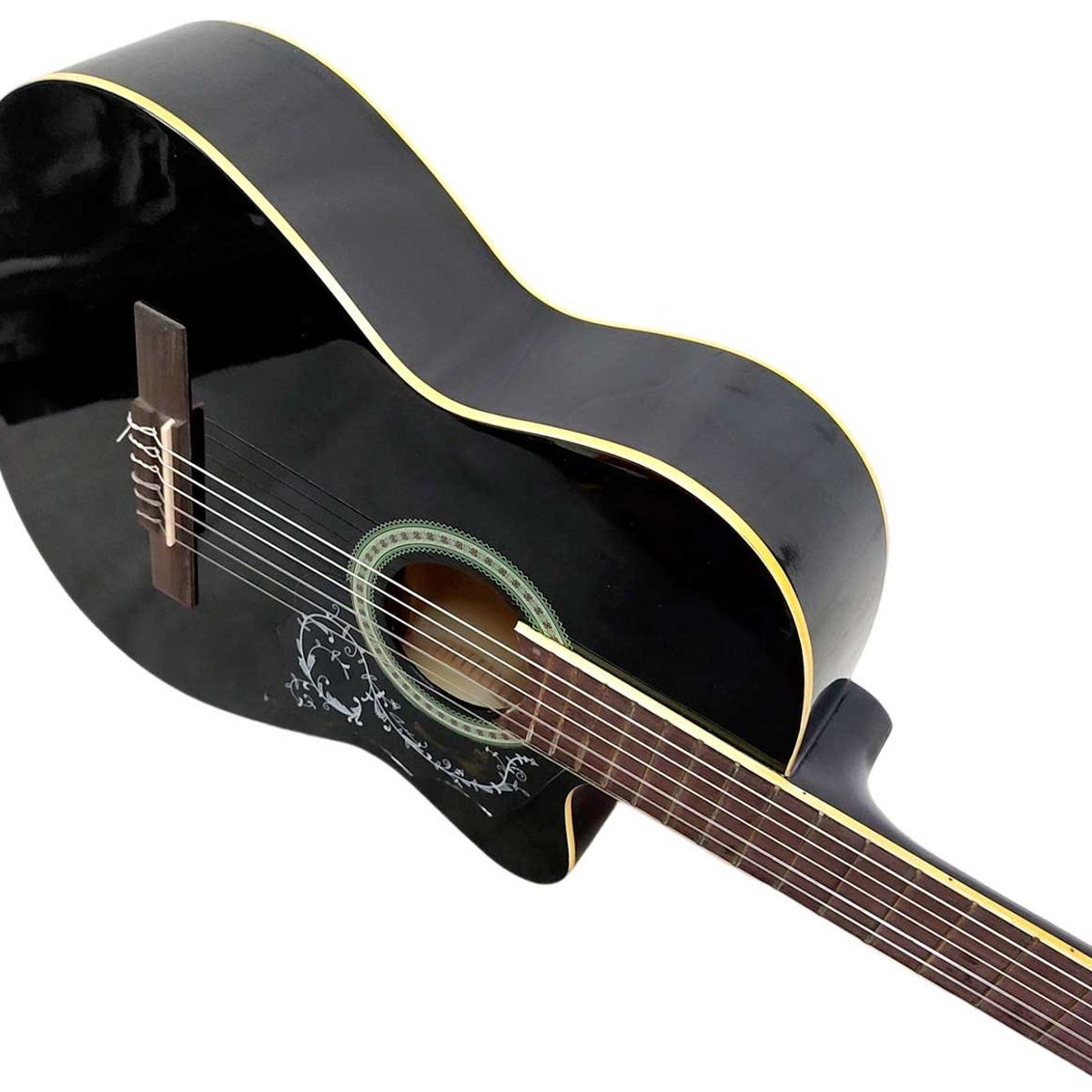 FREEMAN - Freeman - Guitarra Acústica con Cuerdas de Nylon - Negro