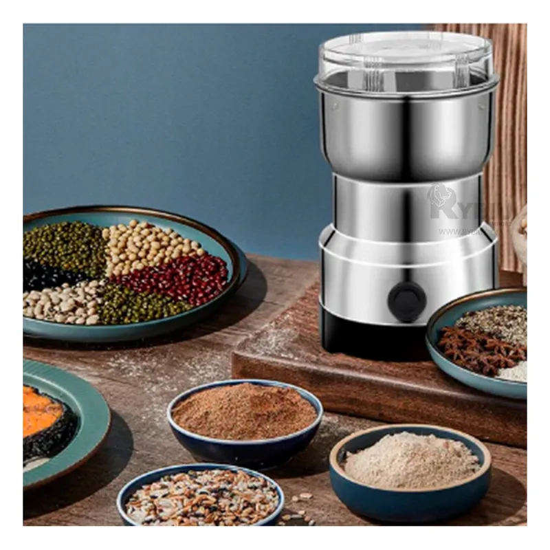 GENERICO - Moledor Multifuncion de Granos de Cafe de Color Plateado