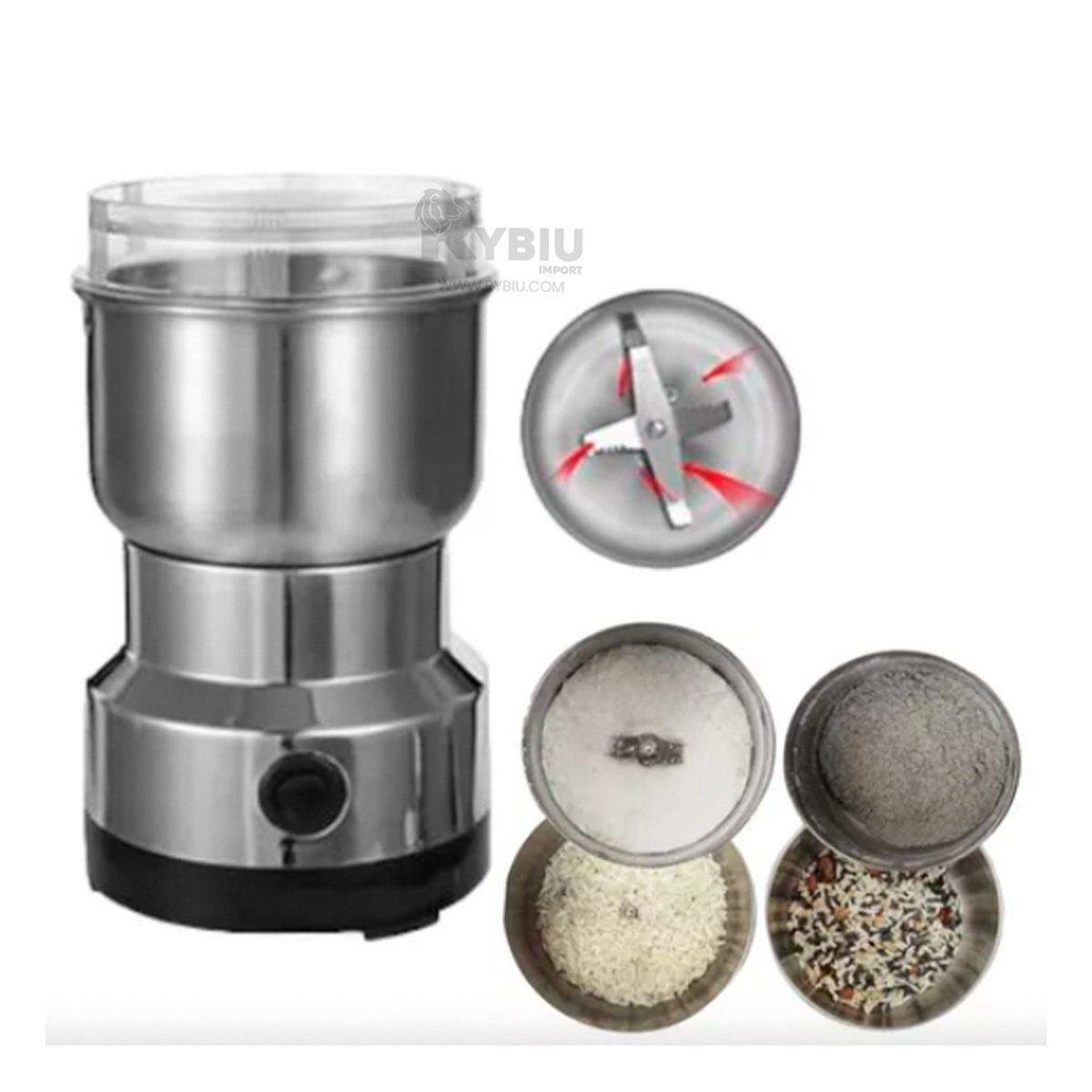 GENERICO - Moledor a Electricidad en Color Plateado Y+Papel de Regalo