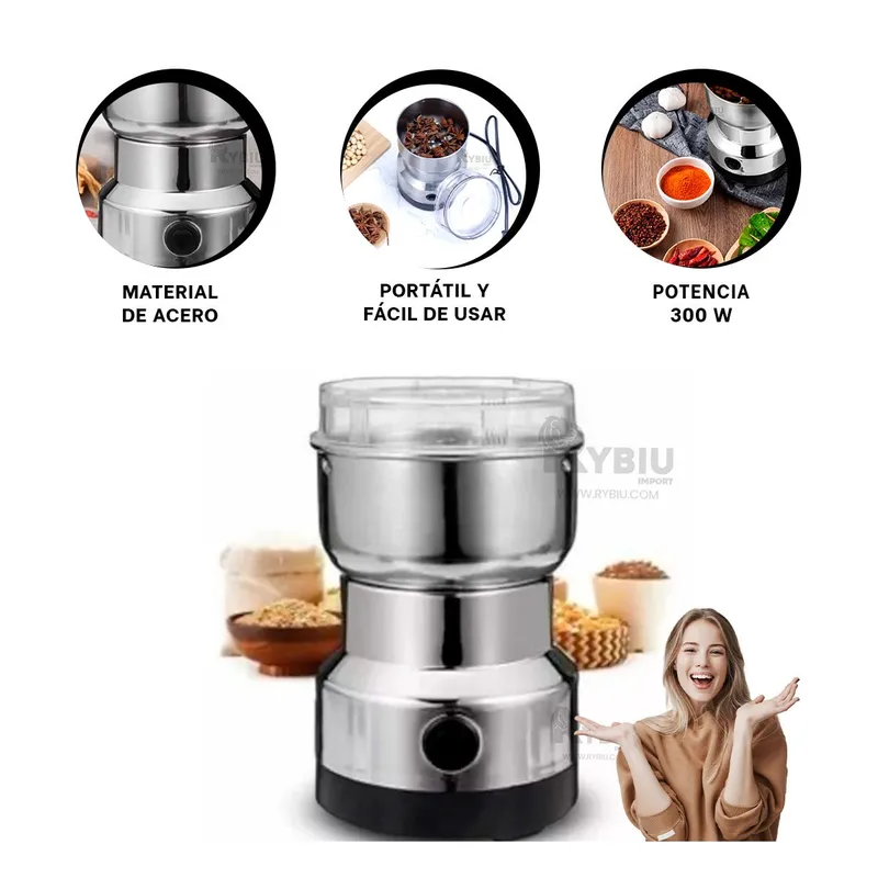 GENERICO - Maquina para Moler Choclo en Plateado Y+Gift Stickers