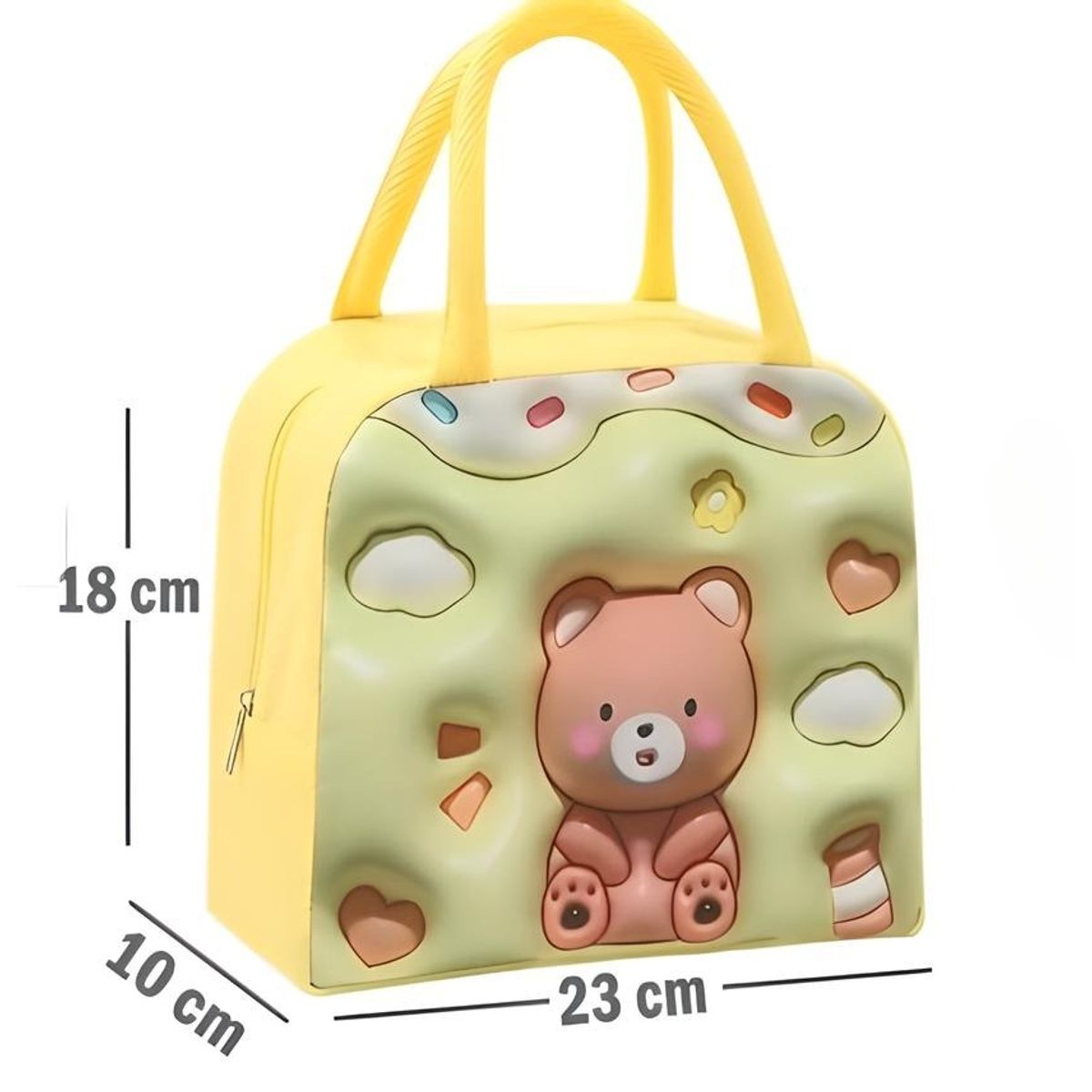 GENERICO - LONCHERA TÉRMICA BOLSO KAWAII FIAMBRERA  NIÑOS 3D