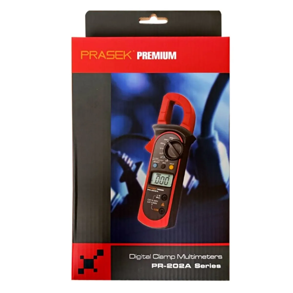 GENERICO - Pinza Amperimétrica Digital AC PR-202A PRASEK PREMIUM