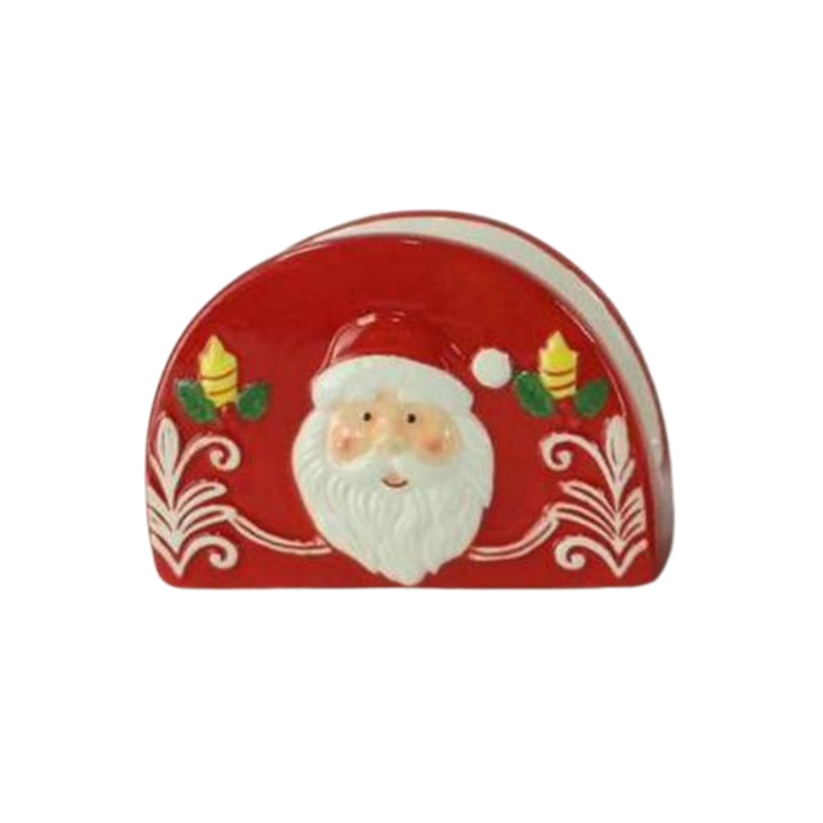 GENERICO - Servilletero Navideño Rojo Papa Noel