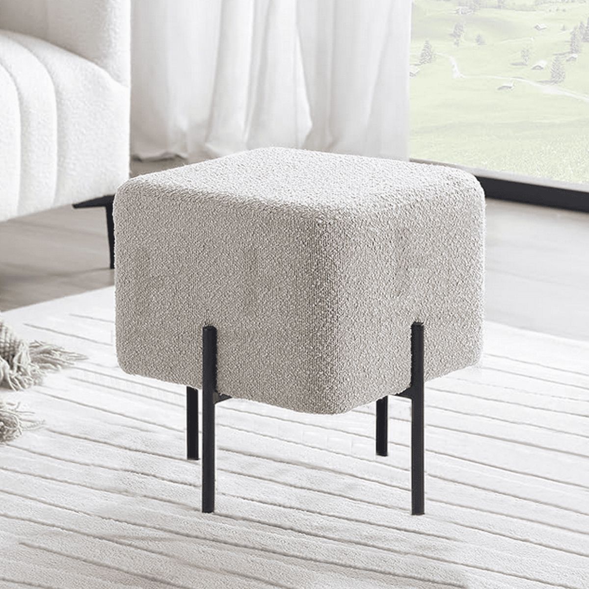 GENERICO - PUFF DANIEL BEIGE OVEJERO