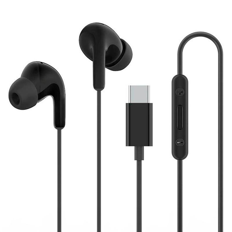 XIAOMI - Audifonos con Cable Xiaomi Tipo C Earphones Manos Libres Negro