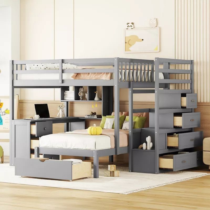 MOBILIARI - Camarote Mobiliari Daryna 1.5 Plazas - Gris