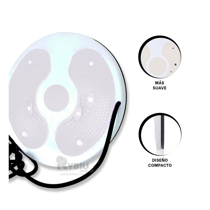 GENERICO - Base Redonda Fit con Ligas en Blanco Y+Banderitas Adhesivas