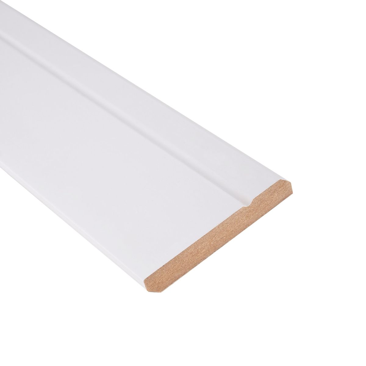 DECOKASA - Zócalo de MDF 244 x 78 x 12 mm - BLANCO