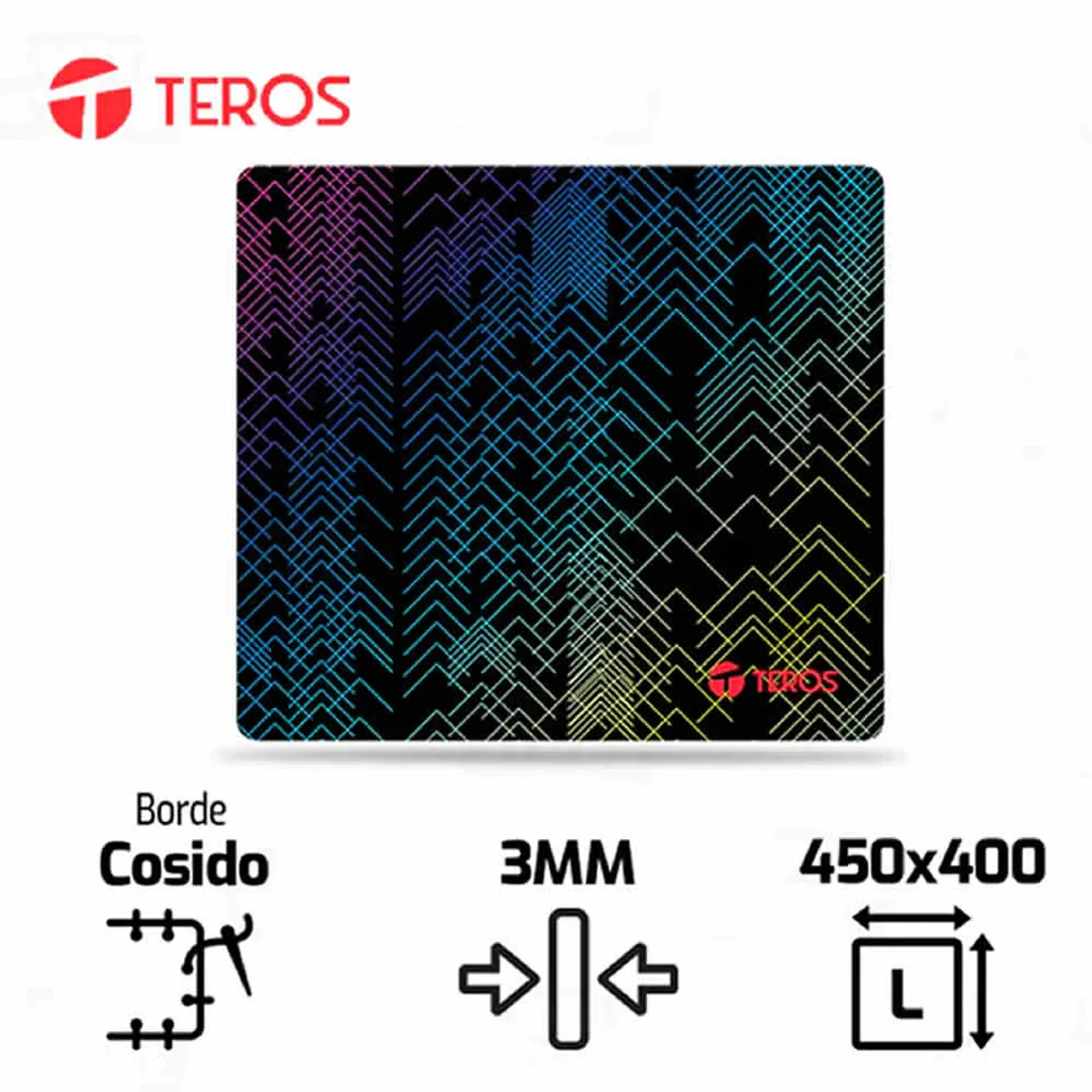TEROS - Mouse pad gamer TEROS TE-3011S multicolor