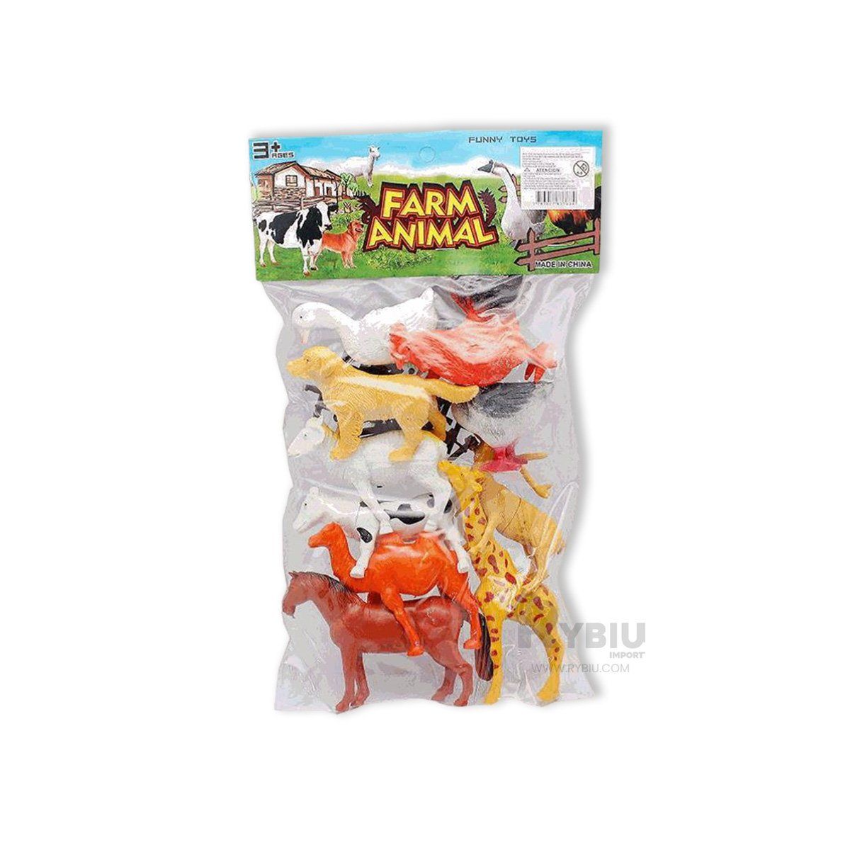RYBIU IMPORT - Set de Animales de Granja Didactico en Multicolor