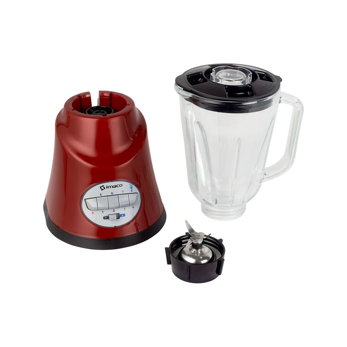 IMACO - Licuadora 1.25 L 500 W IMACO BL8155R Roja