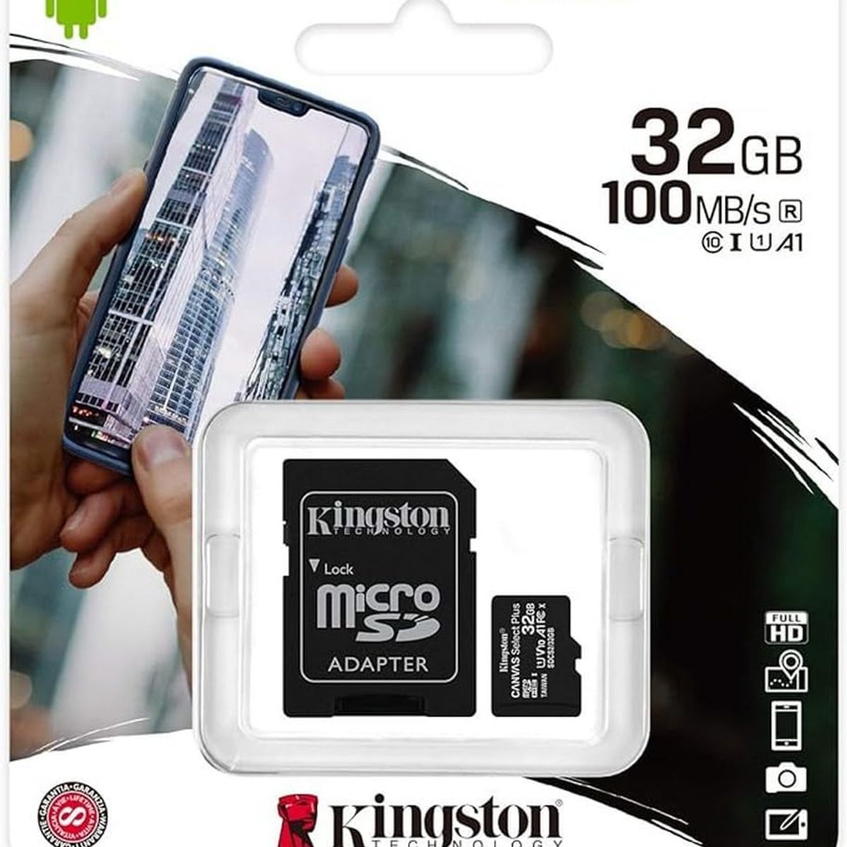 KINGSTON - MEMORIA MICRO SD DE 32 GB 100MB/s