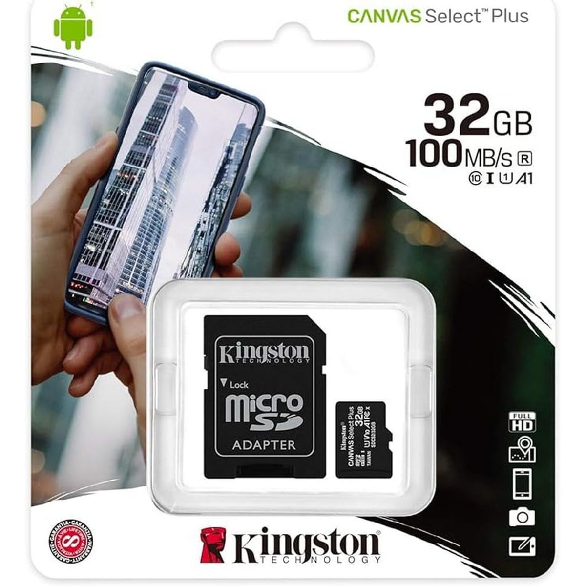 KINGSTON - MEMORIA MICRO SD DE 32 GB 100MB/s