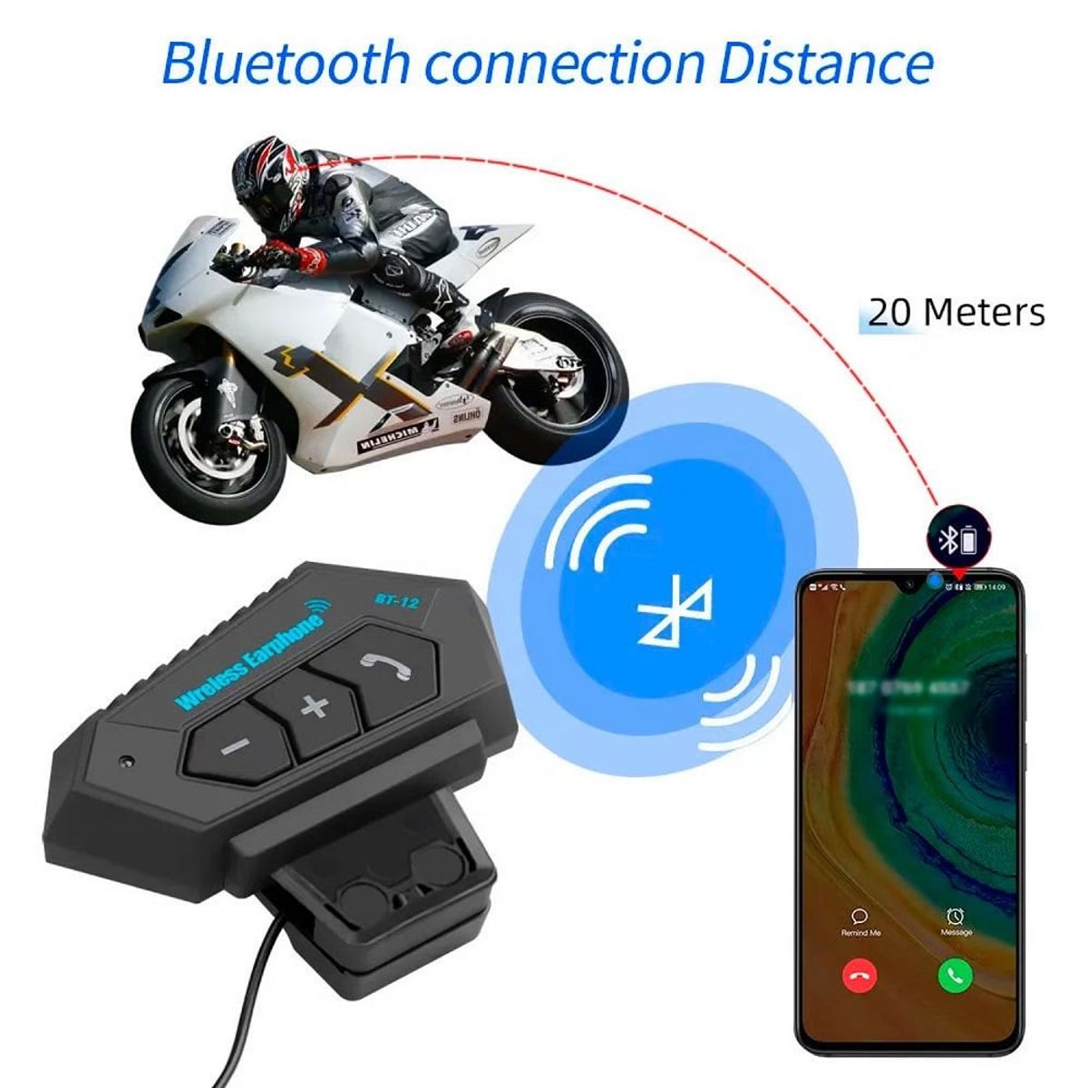 OTTOWARE - Audífonos Bluetooth para Casco