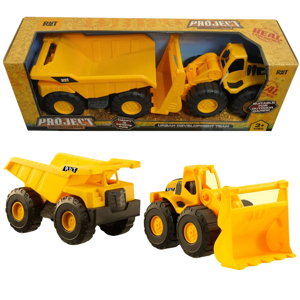 GENERICO - Juguete de construccion cargador frontal camión volquete