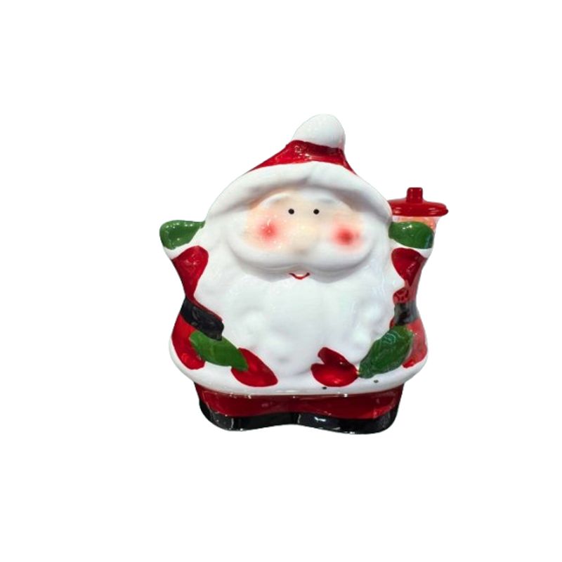 GENERICO - Servilletero Navideño Rojo Papa Noel