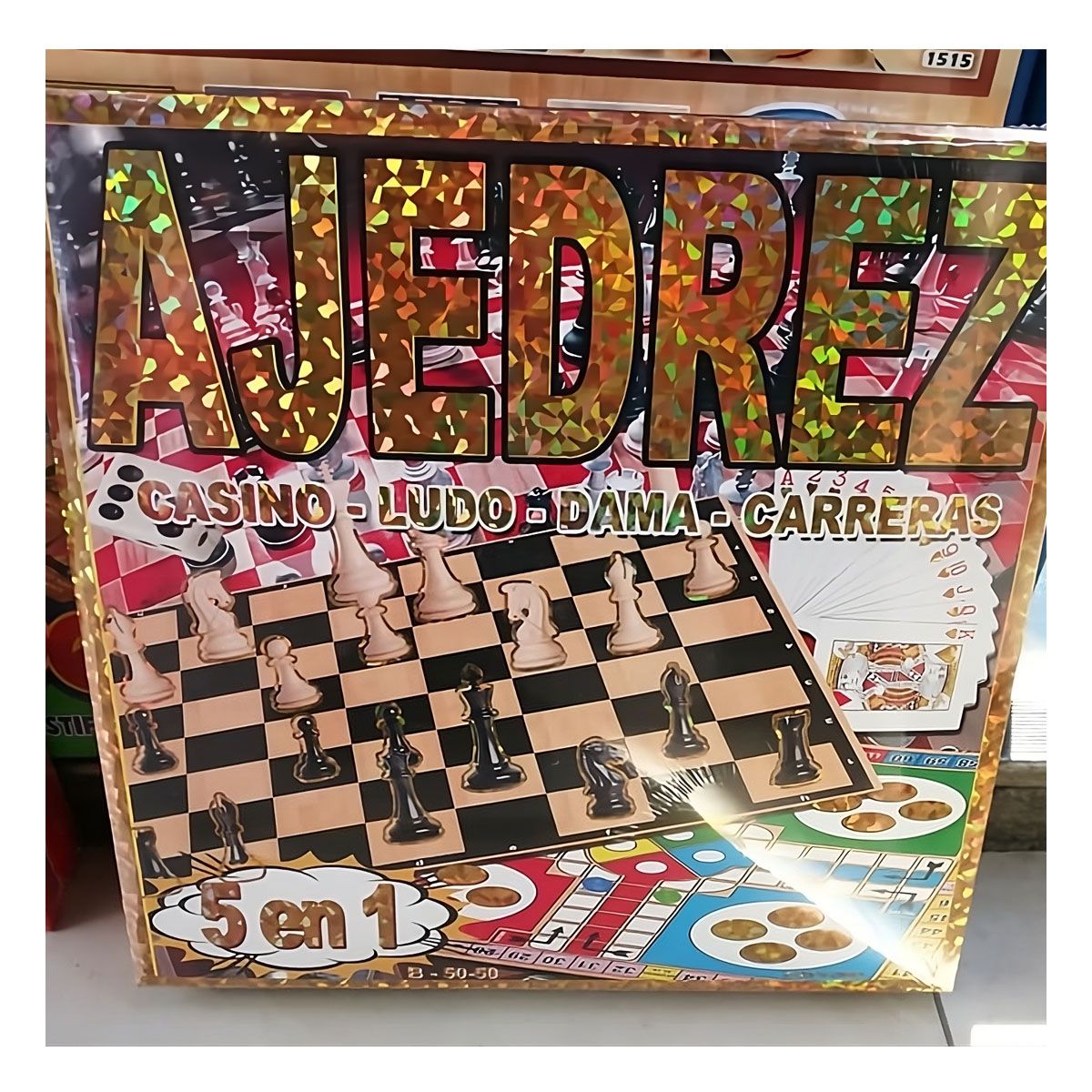 RYBIU IMPORT - Juego de Mesa Lúdico Tablero Funcional para Ninos 5 en 1