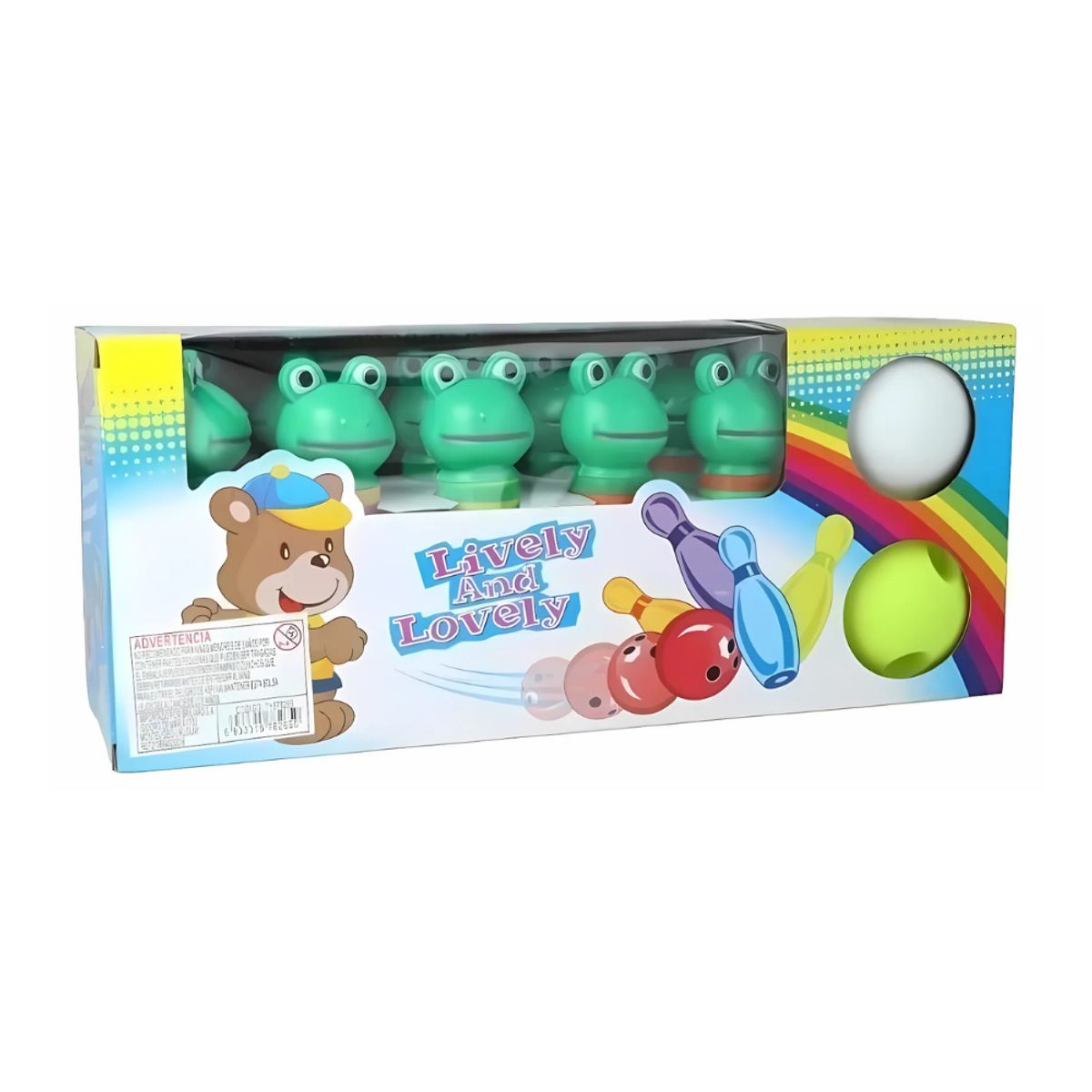 GENERICO - Bolos Divertidos con Diseño de Ranitas - GLOBAL KIDS