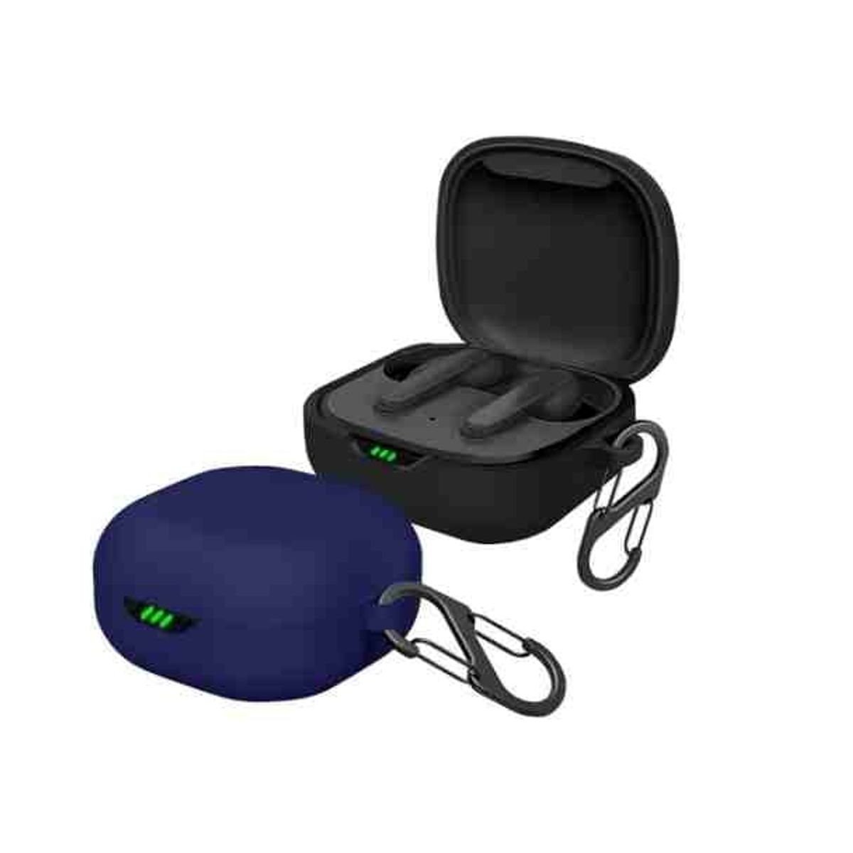 GENERICO - Funda case de silicona para audifonos JBL LIVE PRO 2 color negro