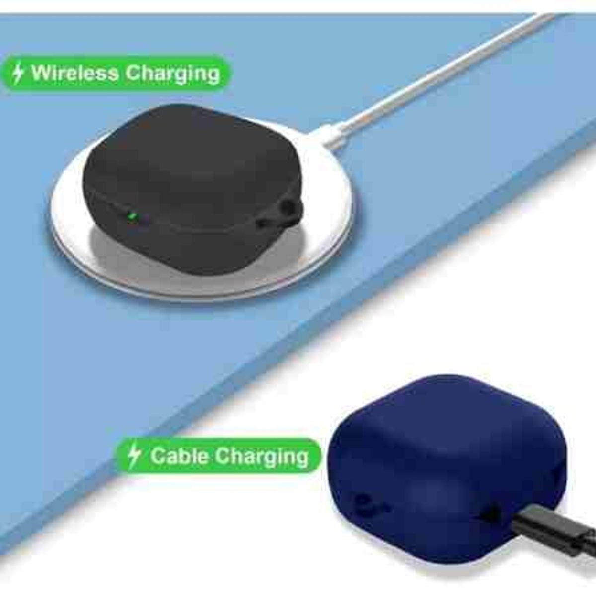 GENERICO - Funda case de silicona para audifonos JBL LIVE PRO 2 color negro