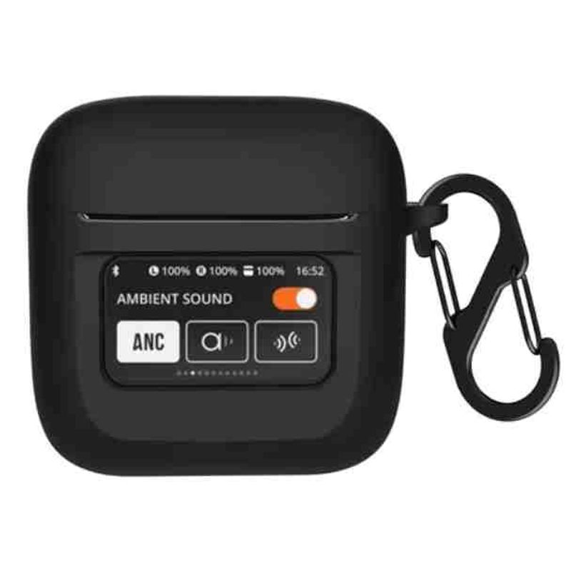 GENERICO - Funda case de silicona para audifonos JBL TOUR PRO 2 color negro