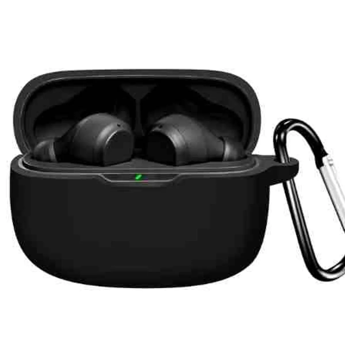 GENERICO - Funda case de silicona para audifonos JBL VIBE BEAM / VIBE 200  negro