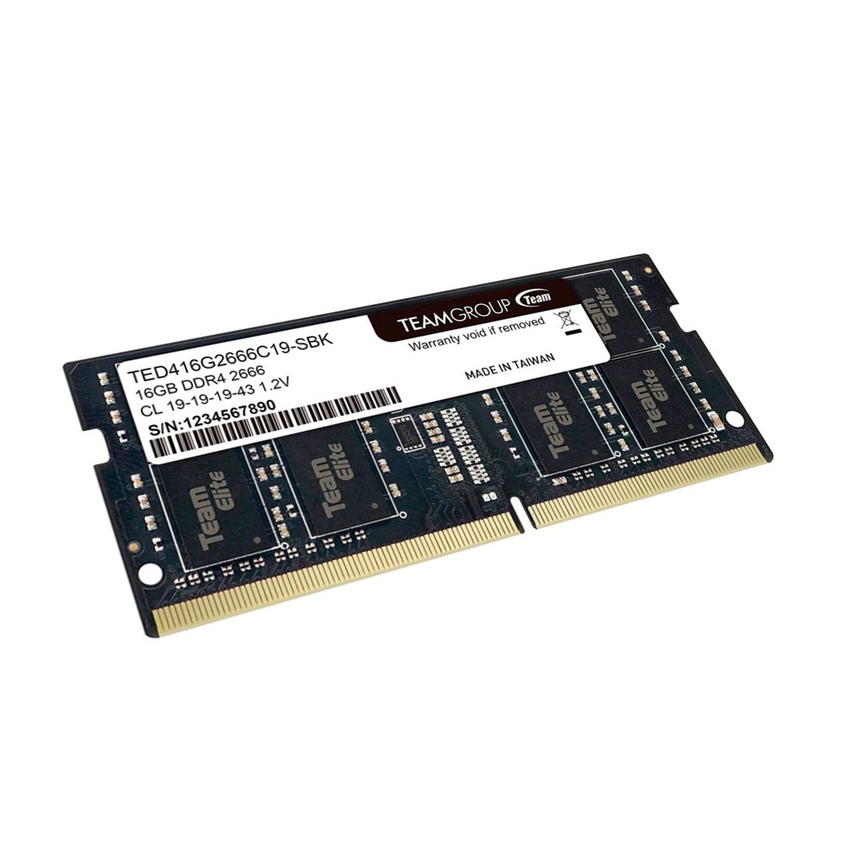 TEAMGROUP - MEMORIA TEAMGROUP ELITE 16GB DDR4 SO-DIMM PN ME16GTG2666C19S