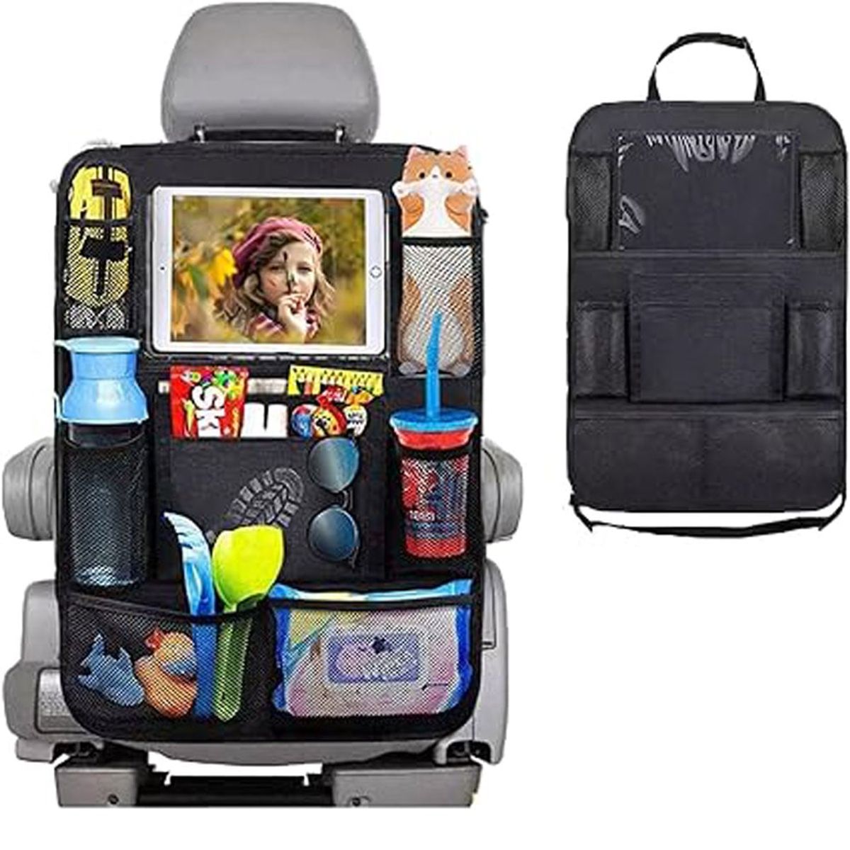 QUE PATAS PET SHOP - Organizador Asiento Trasero Porta Celular Accesorios Tablet