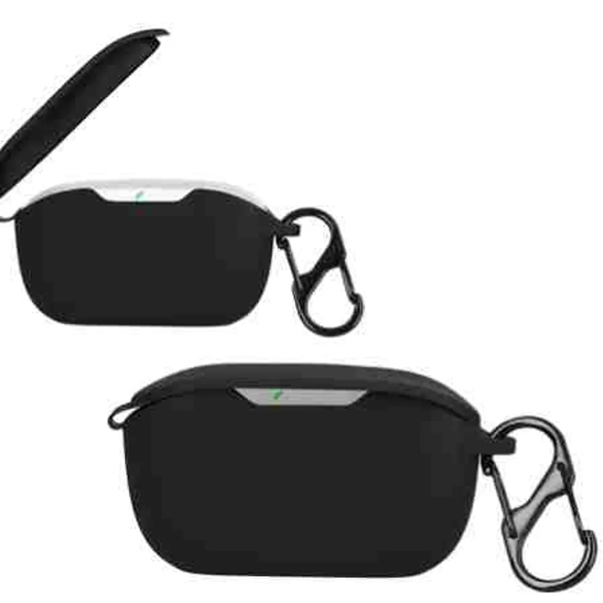 GENERICO - Funda case de silicona para audifonos JBL WAVE BUDS 2 / 1 color negro