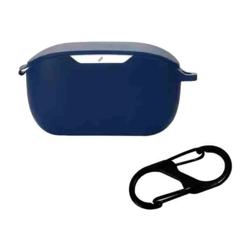 GENERICO - Funda case de silicona para audifonos JBL WAVE BUDS color azul