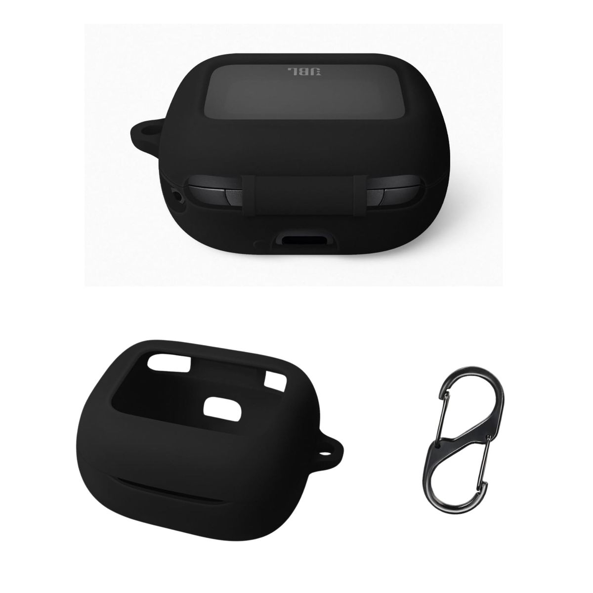 GENERICO - Funda case para audifonos JBL LIVE BEAM 3/ BUDS 3/ FLEX 3 COLOR NEGRO