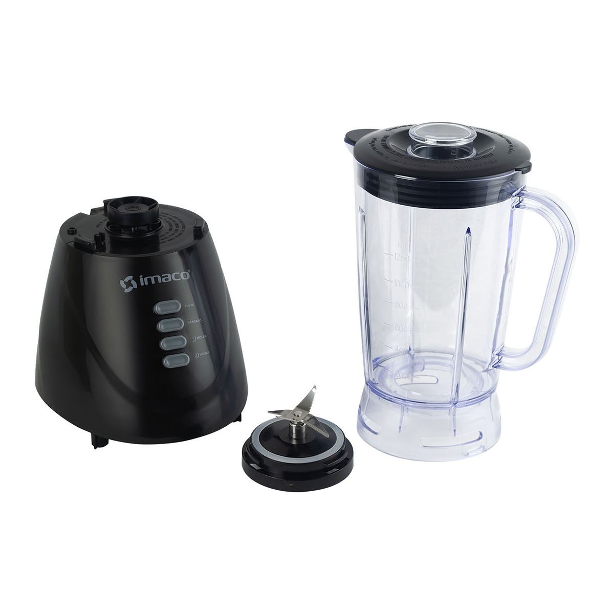 IMACO - Licuadora Vaso Plastico 1.25 L 500 W IMACO BL4125N