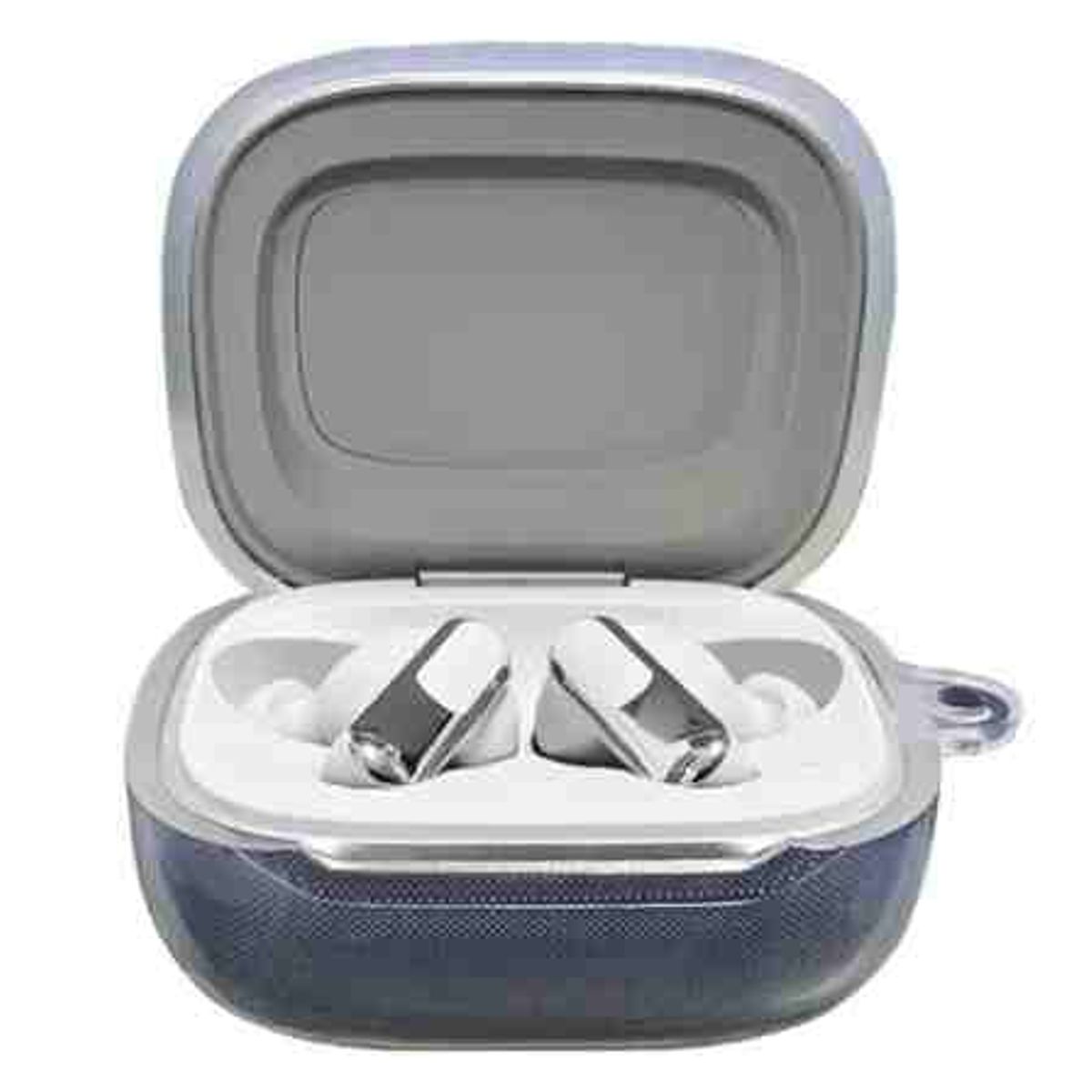 GENERICO - Funda case para audifonos JBL LIVE BEAM 3/ BUDS 3/ FLEX 3 TRANSPARENTE