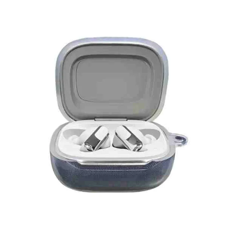 GENERICO - Funda case para audifonos JBL LIVE BEAM 3/ BUDS 3/ FLEX 3 TRANSPARENTE