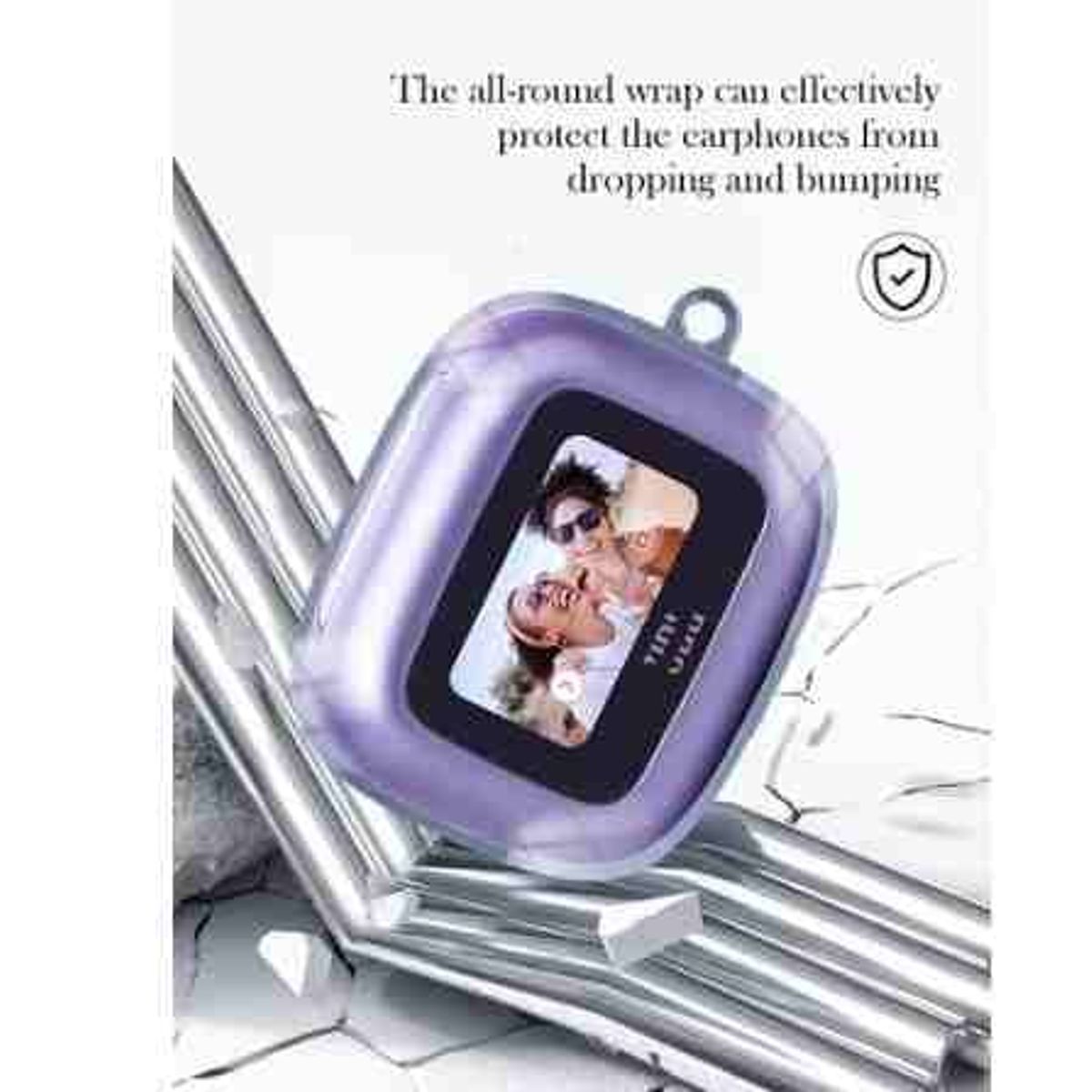 GENERICO - Funda case para audifonos JBL LIVE BEAM 3/ BUDS 3/ FLEX 3 TRANSPARENTE