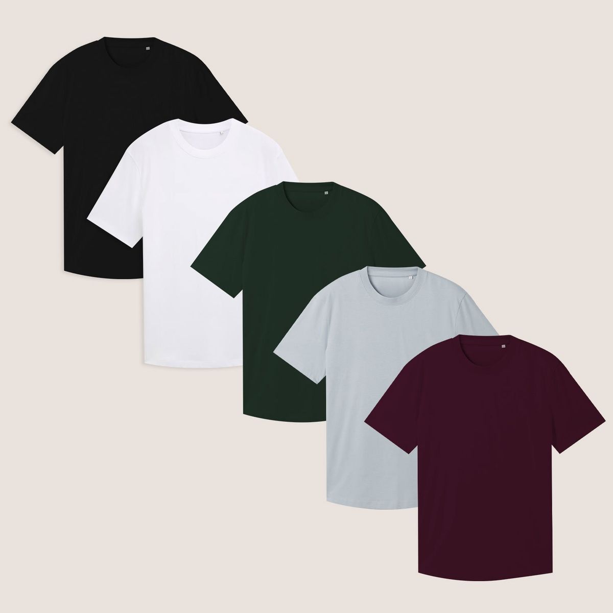 TEILOR - Pack X5 POLOS BASICOS DE ALGODON