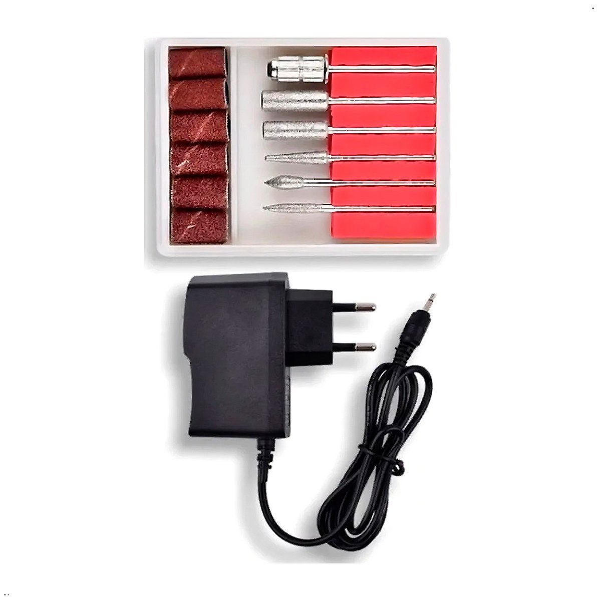 GENERICO - Pulidor De Uñas Eléctrico Portatil y Set de Manicura 12 Pzs