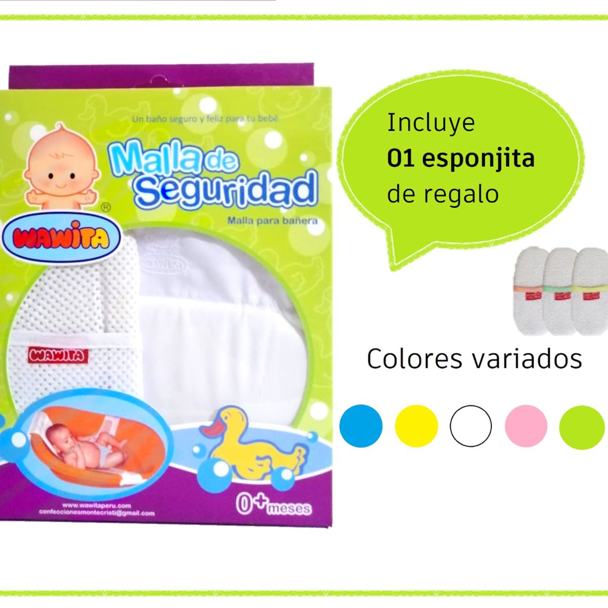 WAWITA - Malla de Seguridad Wawita - Blanco