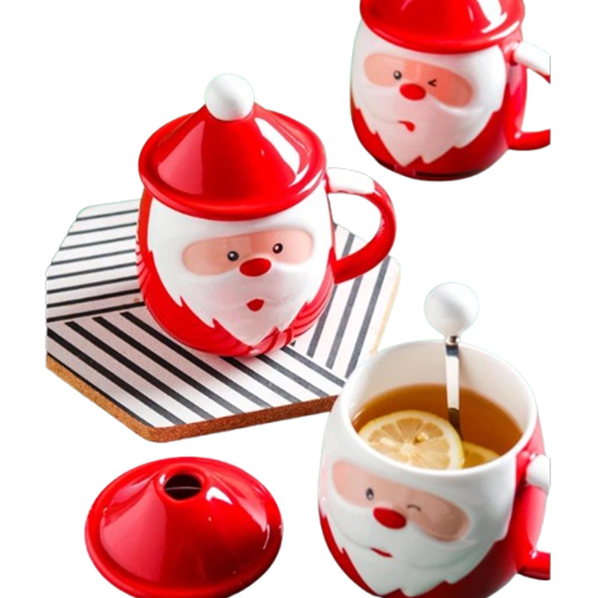 GENERICO - Taza Navideña con tapa